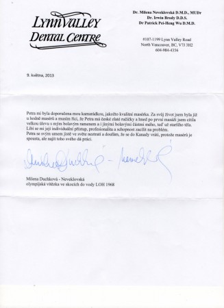 Doporučení od olympijské vítězky Mileny Duchkové